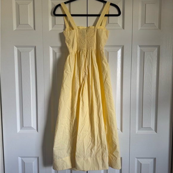 Anthropologie Butter Yellow Smocked Dress - Picture 4 of 5
